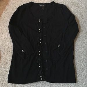 White House Black Market Black Sweater size Small